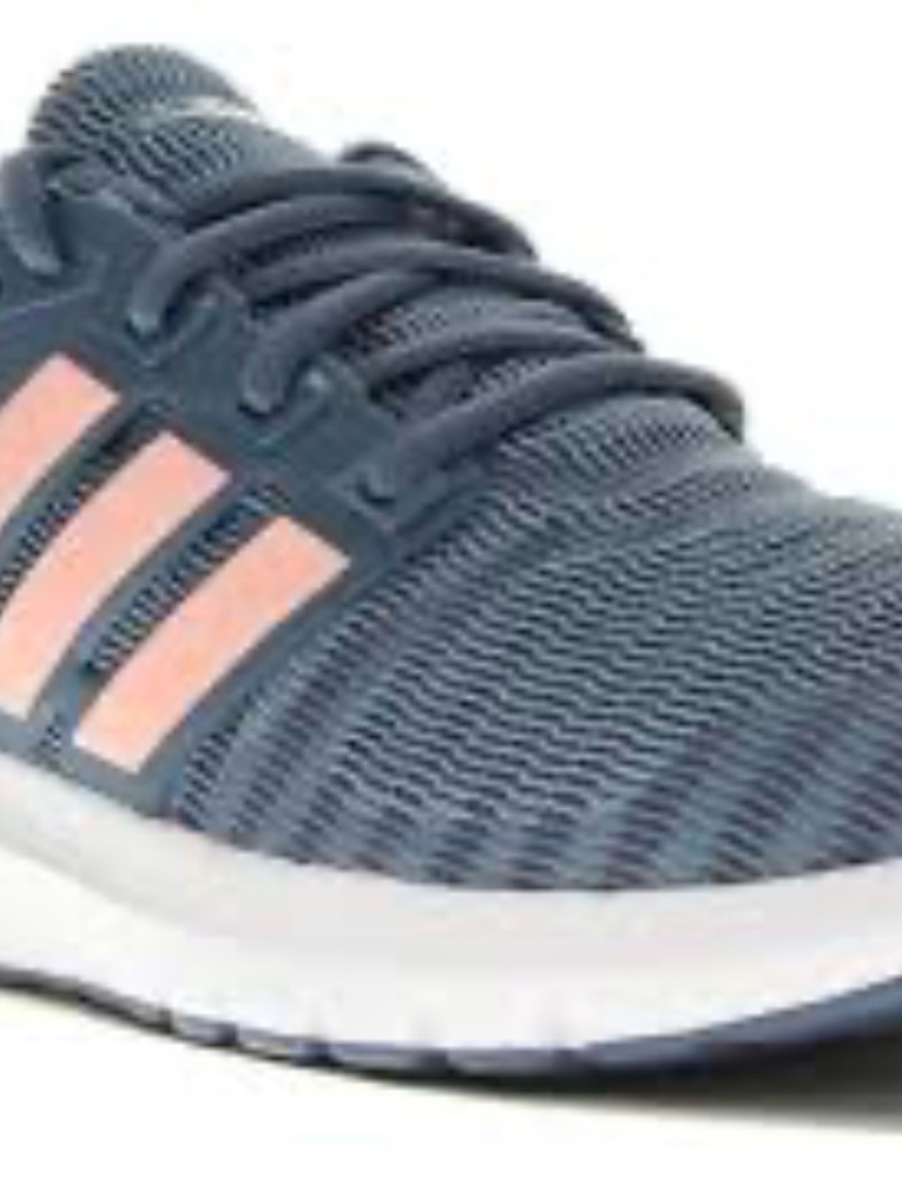 adidas Women's Athletic Sneakers in Dark Blue with Light Pink Stripes - Picture 3 of 5